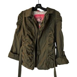 Bernardo: Green combat green casual Bernardo Collection jacket